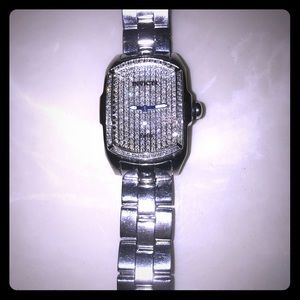 Stainless Steel Pave Diamond Watch 1.32ct wt.